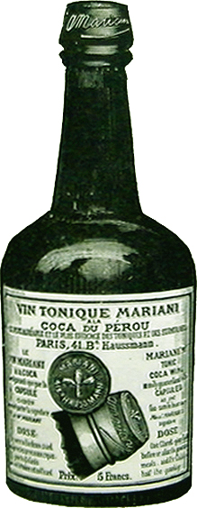 «Vin Mariani bottle»